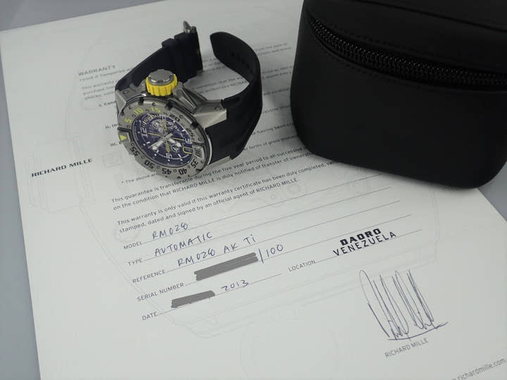 リシャールミル オートマティック Ref.RM028 スケルトン文字盤 中古 automatic-9