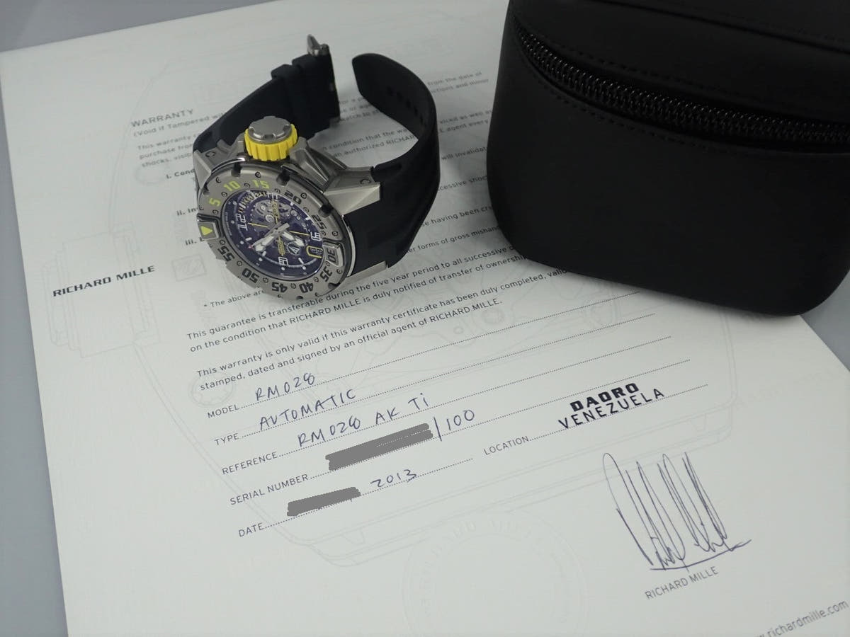 リシャールミル オートマティック Ref.RM028 スケルトン文字盤 中古 automatic-9