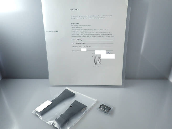 リシャールミル オートマティック エクストラ フラット アルゼンチンブルー Ref.RM016 スケルトン文字盤 美品 P14W8909