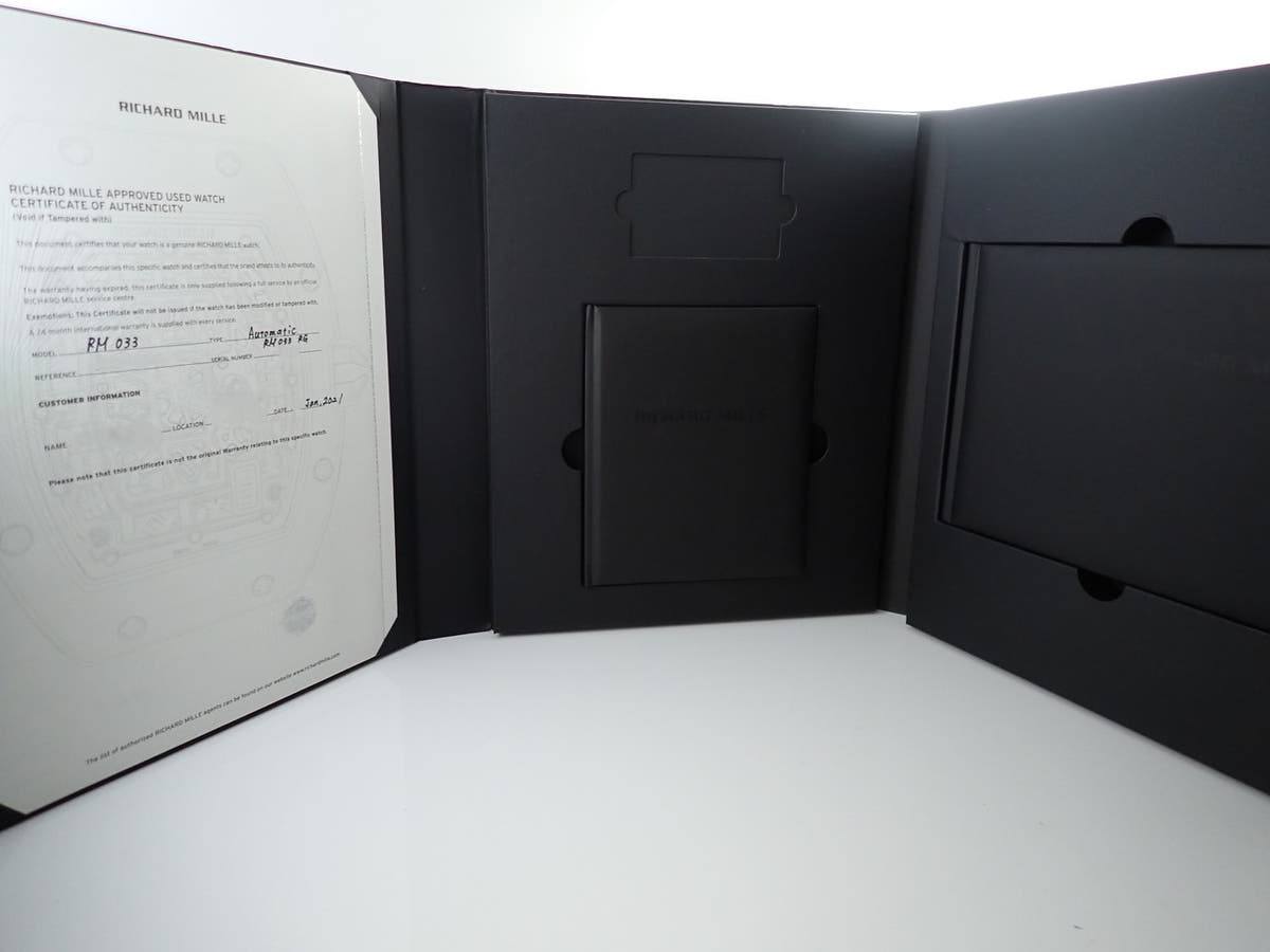 リシャールミル オートマティック エクストラフラット Ref.RM033 スケルトン文字盤 美中古 33X55655