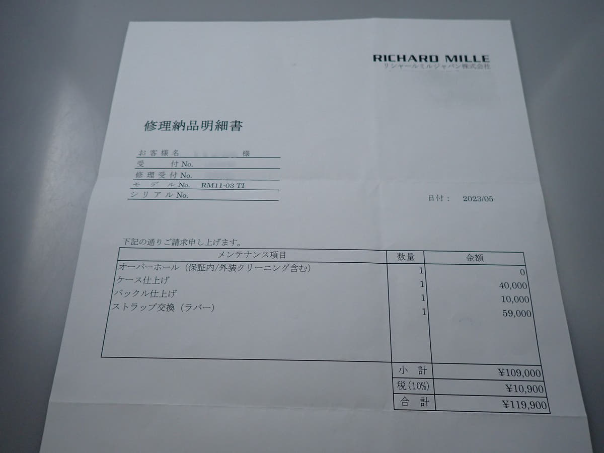 リシャールミル オートマティック フライバック クロノグラフ Ref.RM11-03 スケルトン文字盤 美中古 730ZFY05