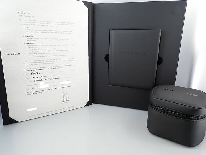 リシャールミル オートマティック オーバーサイズ デイト ジャパン リミテッド Ref.RM029 スケルトン文字盤 美品 0UU99853