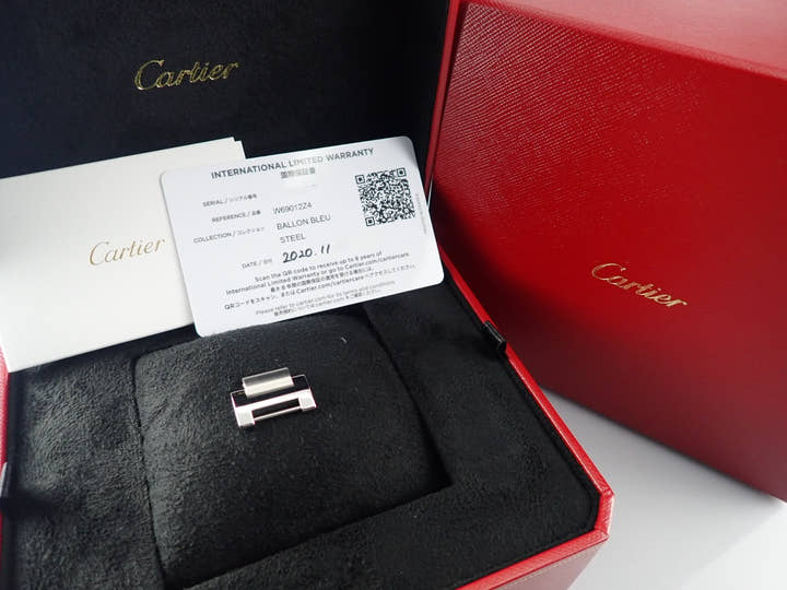 カルティエ バロンブルー Ref.W69012Z4 シルバー文字盤 中古 ballon-blue