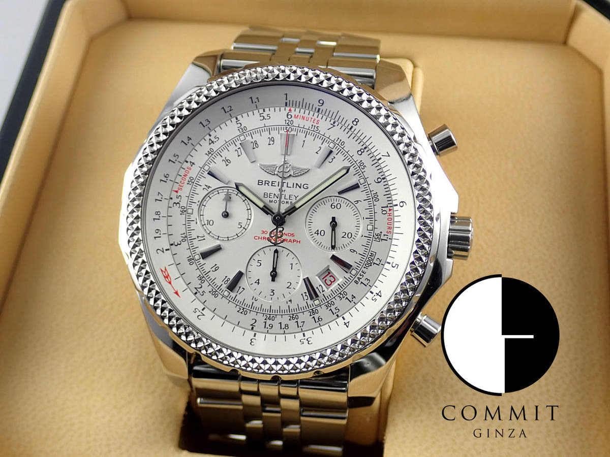 Breitling Bentley Motors Ref.A25362(A252G52SP) Silver Dial Used Bentley