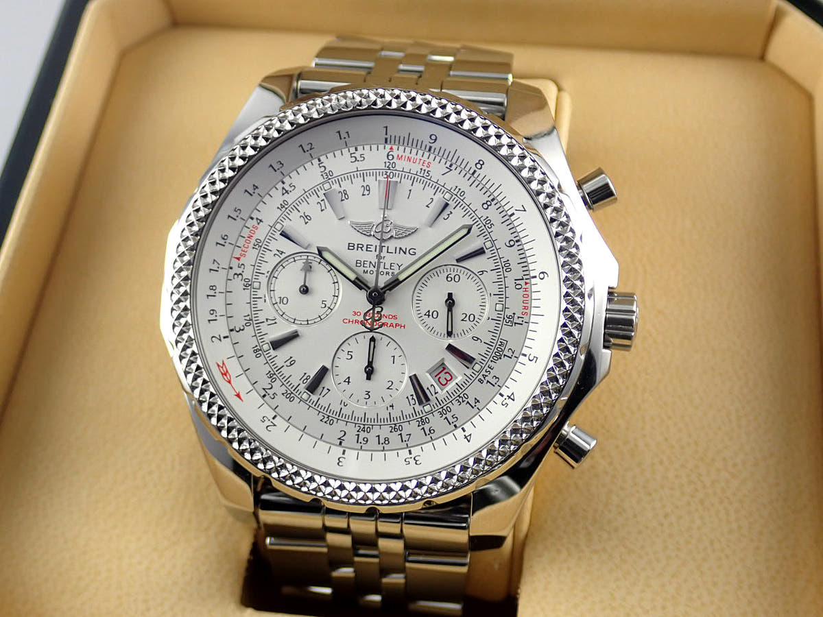 Breitling Bentley Motors Ref.A25362(A252G52SP) Silver Dial Used Bentley