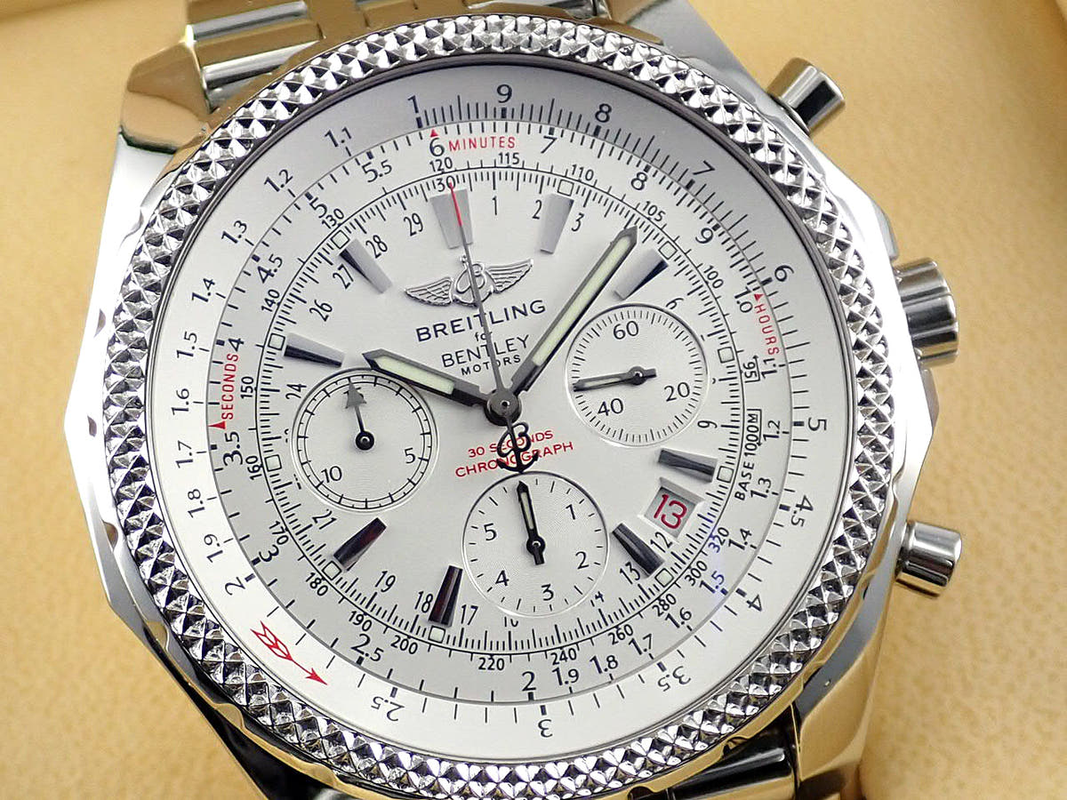 Breitling Bentley Motors Ref.A25362(A252G52SP) Silver Dial Used Bentley