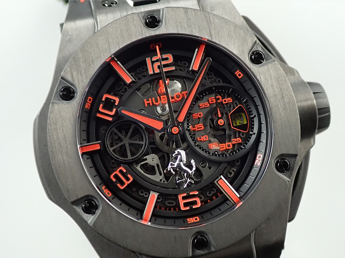 Hublot Big Bang Ferrari Carbon Limited Ref.402.QU.0113.WR Skeleton Dial Used FKL46YHH
