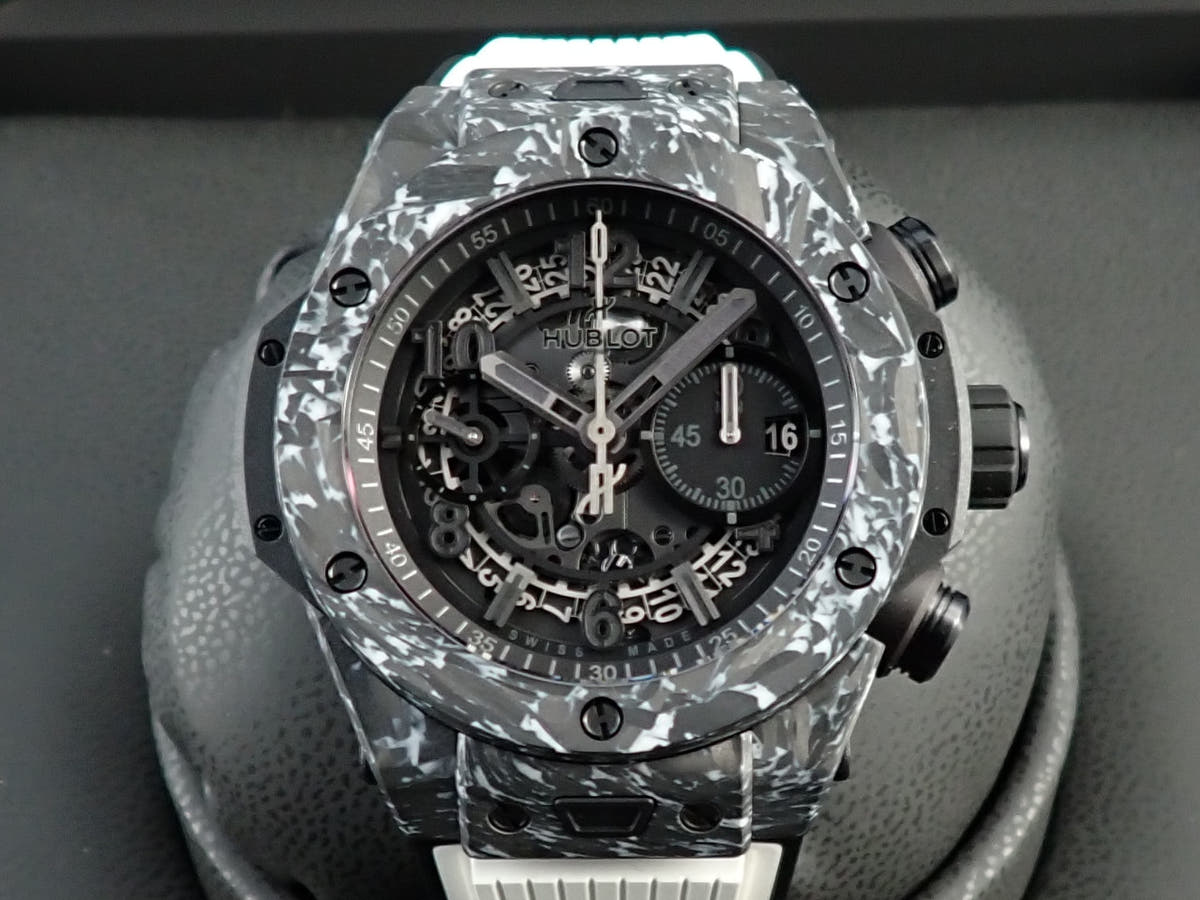Hublot Big Bang Unico Carbon White Ref.421.QW.1110.RX.JPN Skeleton Dial Very Good Condition R79A7C7F