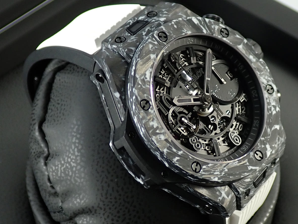 Hublot Big Bang Unico Carbon White Ref.421.QW.1110.RX.JPN Skeleton Dial Very Good Condition R79A7C7F