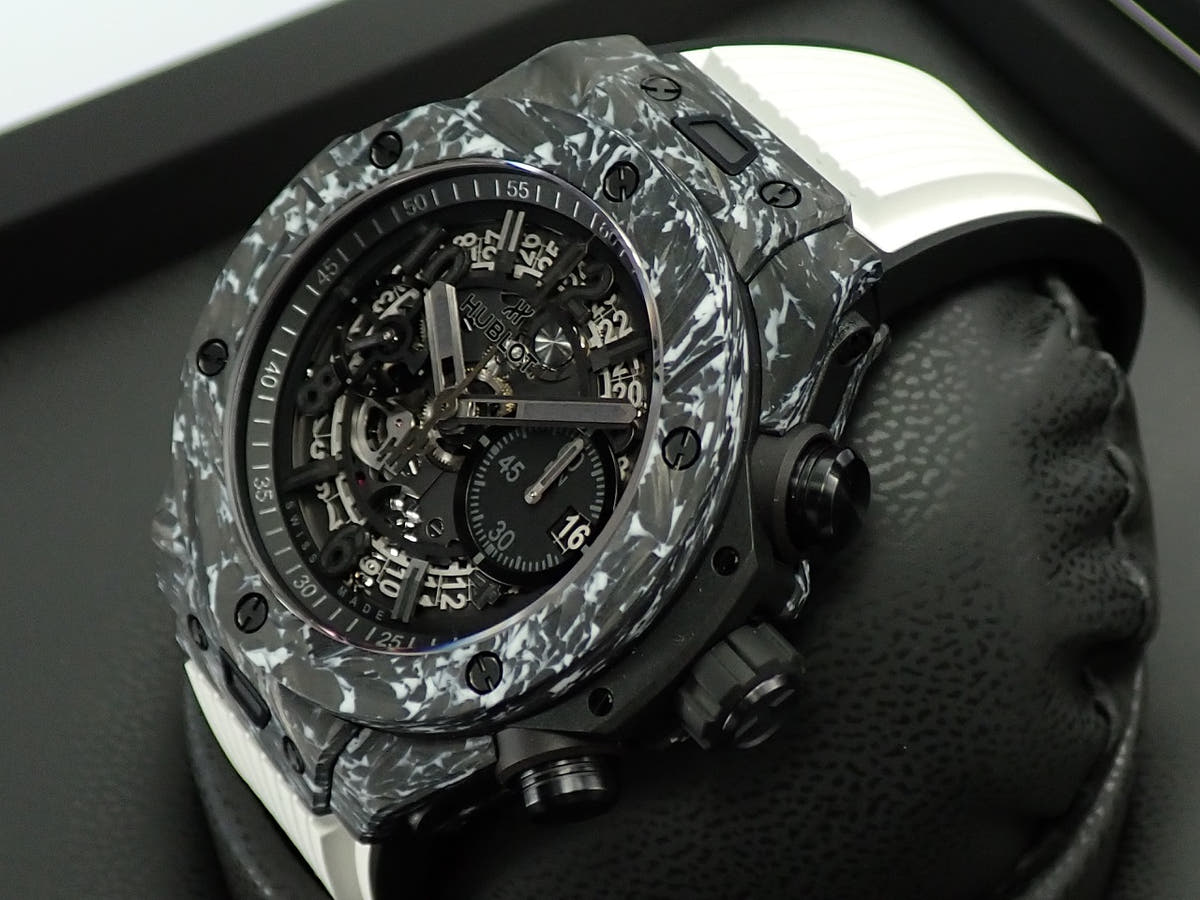 Hublot Big Bang Unico Carbon White Ref.421.QW.1110.RX.JPN Skeleton Dial Very Good Condition R79A7C7F