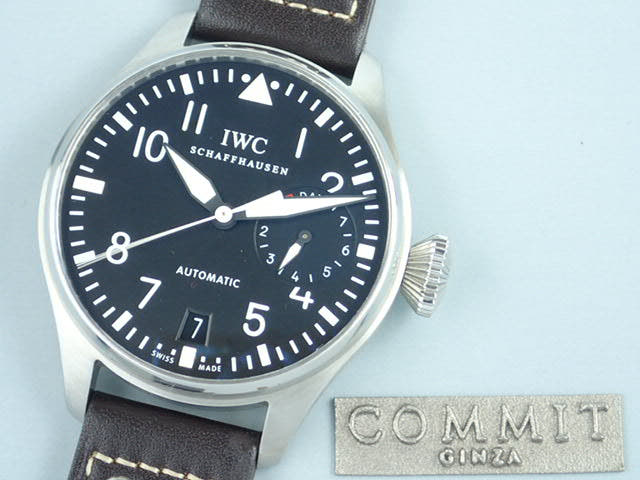 IWC ビッグパイロットウォッチ Ref.IW500401 ブラック文字盤 中古 big-pilot-2
