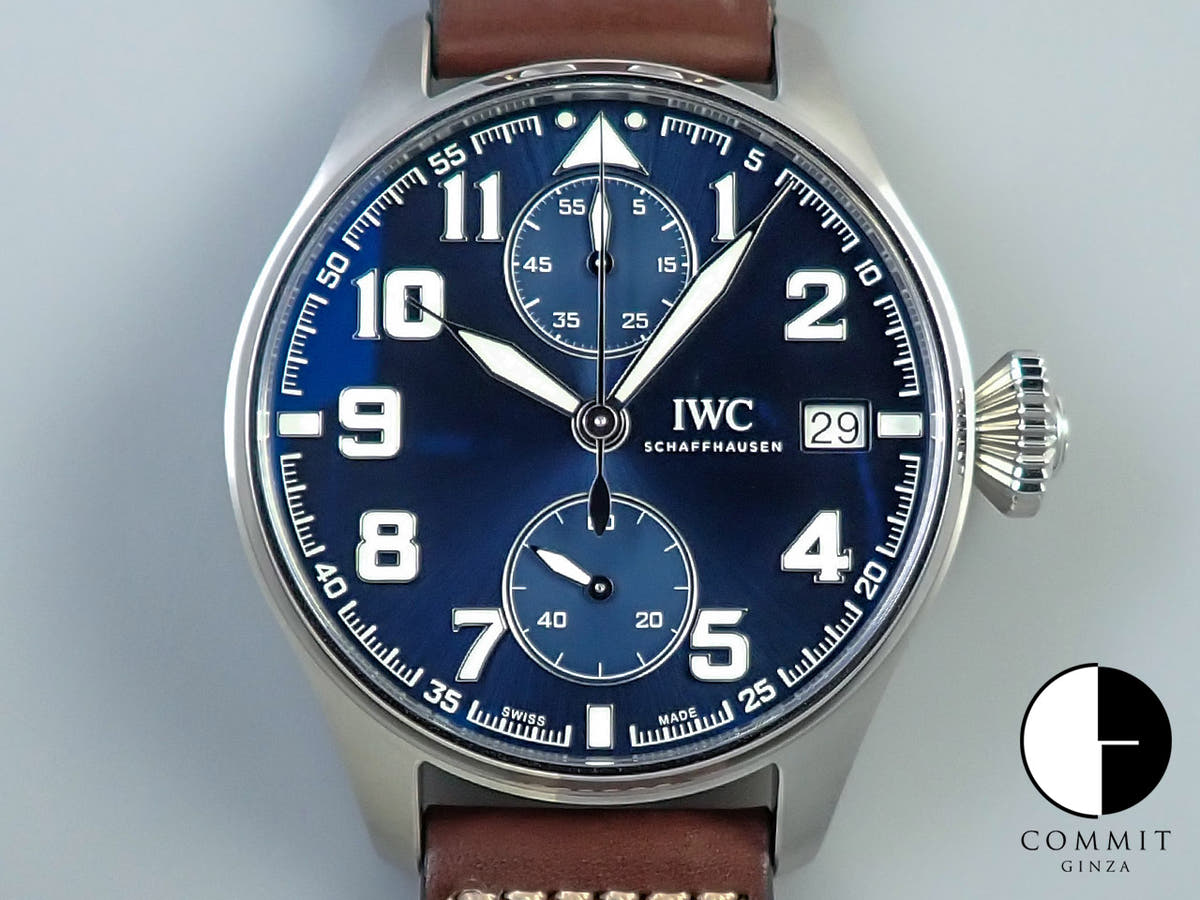 IWC ビッグパイロットウォッチ モノプッシャー プティ・プランス Ref.IW515202 ブルー文字盤 未使用 973WJCPR