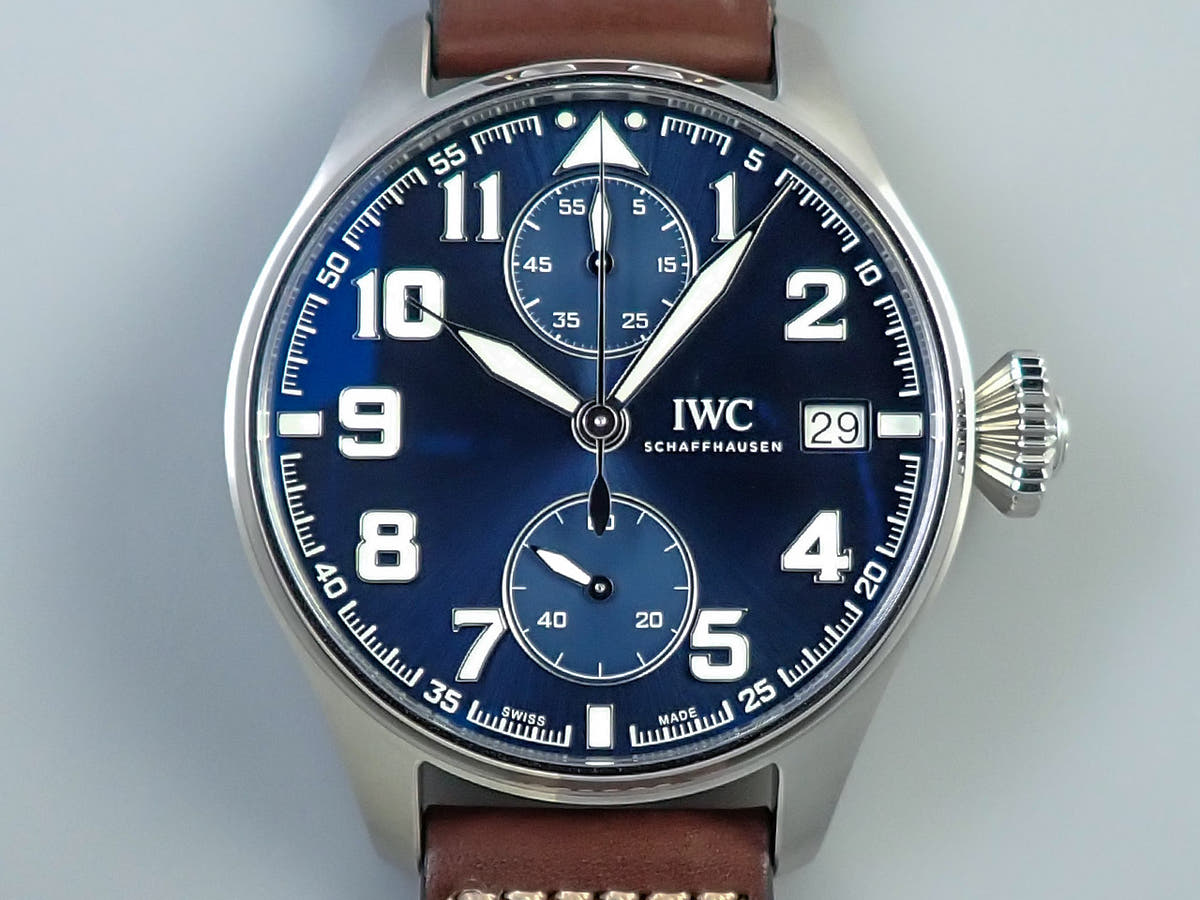 IWC ビッグパイロットウォッチ モノプッシャー プティ・プランス Ref.IW515202 ブルー文字盤 未使用 973WJCPR