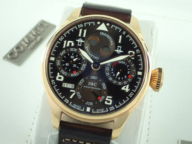 IWC ビッグパイロットウォッチ Ref.IW502617 ブラウン文字盤 中古 big-pilot-3