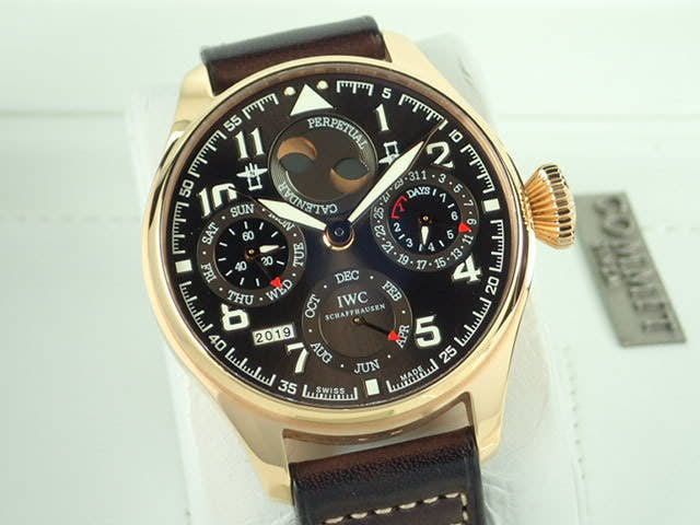 IWC ビッグパイロットウォッチ Ref.IW502617 ブラウン文字盤 中古 big-pilot-3