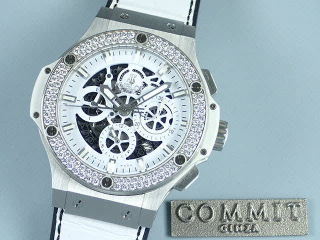ウブロ ビッグバン Ref.311.SE.2010.RW.1104.JSM12 ホワイトハーフスケルトン文字盤 中古 bigbang-15