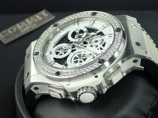 ウブロ ビッグバン Ref.311.SE.2010.RW.1104.JSM12 ホワイトハーフスケルトン文字盤 中古 bigbang-27