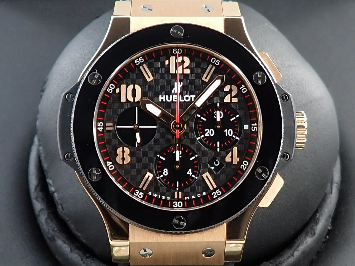Hublot Big Bang Gold Ceramic Ref.301.PB.131.RX Black Dial Good Condition C79HHKLX