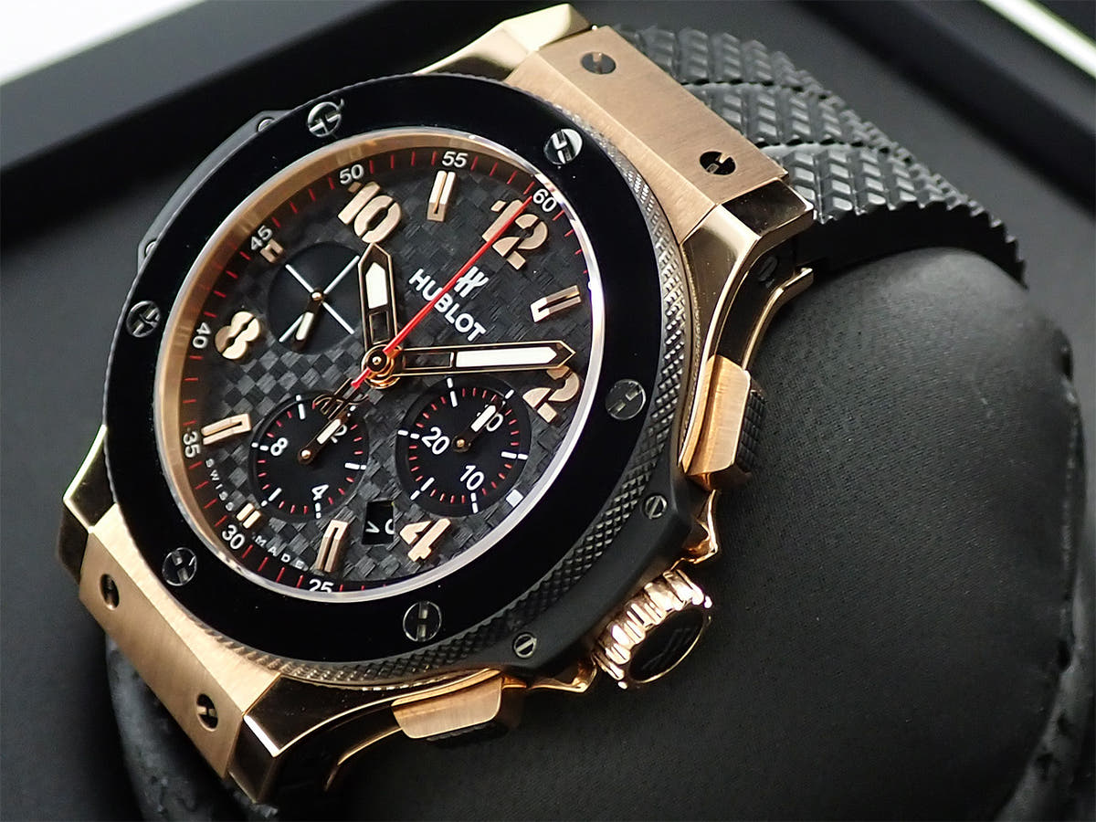 Hublot Big Bang Gold Ceramic Ref.301.PB.131.RX Black Dial Good Condition C79HHKLX