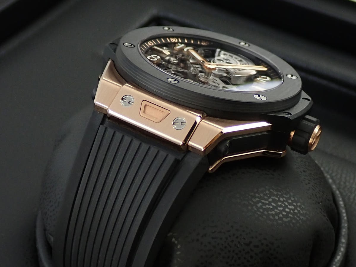 Hublot Big Bang Tourbillon Automatic King Gold Carbon Ref.429.OQ.0180.RX.YOS Skeleton Dial Good Condition 7J2FK624