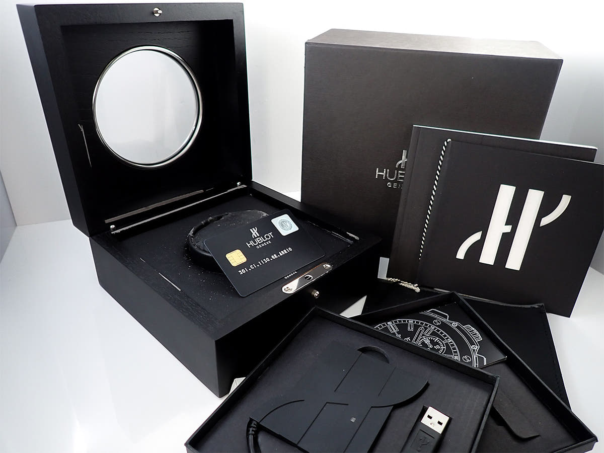 Hublot Big Bang All Black Red Ref.301.C1.1130.GR.ABR10 Black Dial Used 59RX9186