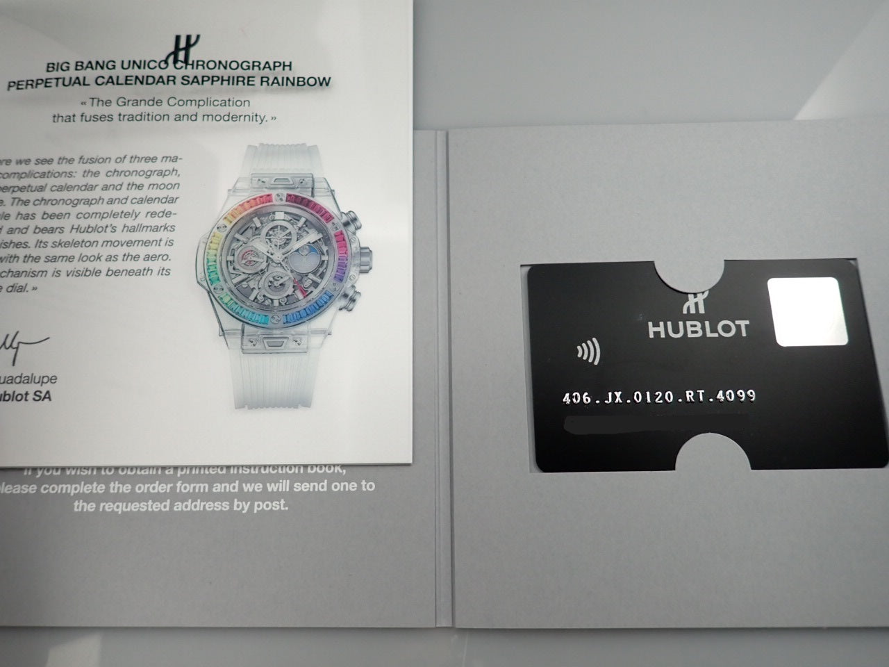 Hublot Big Bang Unico Chrono Perpetual Calendar Sapphire Rainbow [Good Condition] &lt;Warranty, Box, etc.&gt;