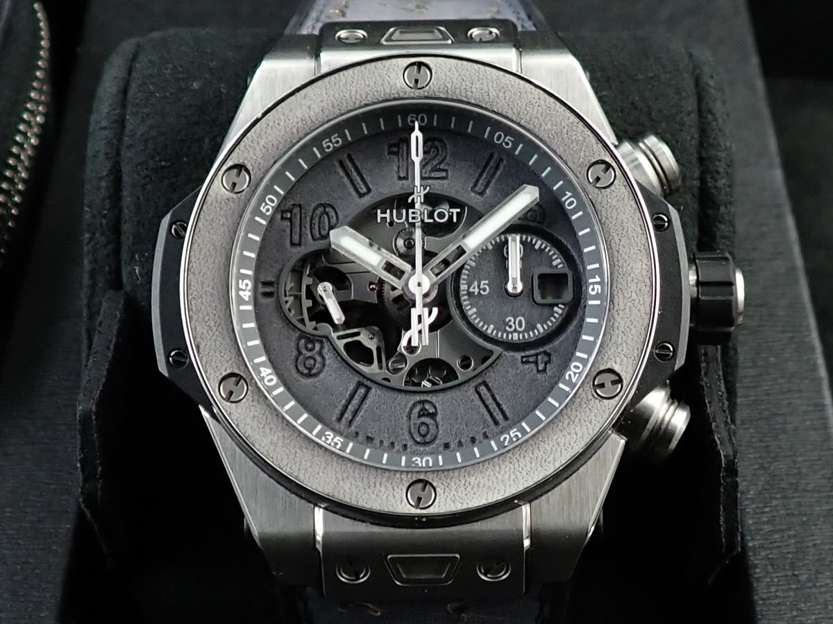Hublot Big Bang Unico Berluti Aluminio Ref.421.NX.0500.VR.JBER21 Grey Dial Good Condition 4T4L3406