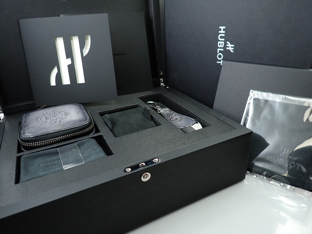 Hublot Big Bang Unico Berluti Aluminio Ref.421.NX.0500.VR.JBER21 Grey Dial Good Condition 4T4L3406
