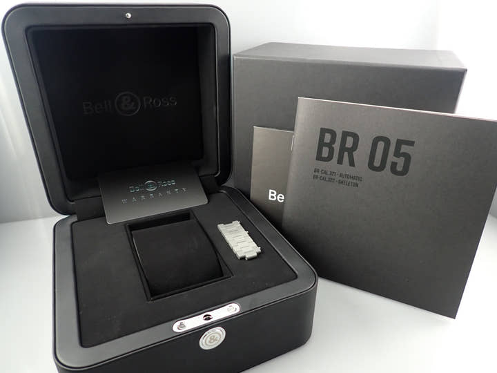 ベル＆ロス BR 05 ホロラム Ref.BR05A-GM-ST/SST グレー文字盤 極美品 V7L260TL