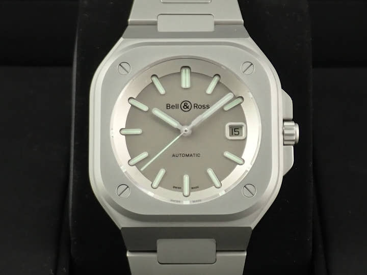 ベル＆ロス BR 05 ホロラム Ref.BR05A-GM-ST/SST グレー文字盤 極美品 V7L260TL