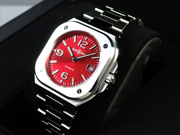 ベル＆ロス BR05 RED STEEL Ref.BR05A-R-ST/SST レッド文字盤 中古 KJ00SHXL