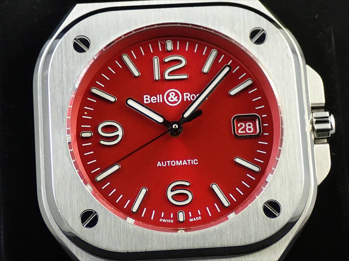 ベル＆ロス BR05 RED STEEL Ref.BR05A-R-ST/SST レッド文字盤 中古 KJ00SHXL