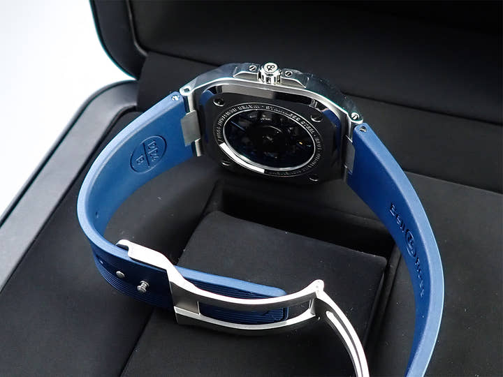 ベル＆ロス BR05 スケルトン ブルー Ref.BR05A-BLU-SKST/SST スケルトン文字盤 極美品 H3R7L3JV