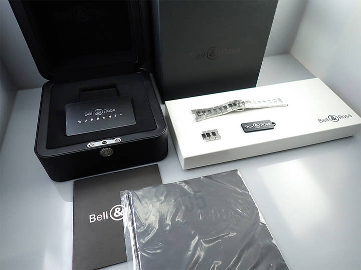 ベル＆ロス BR05 スケルトン ブルー Ref.BR05A-BLU-SKST/SST スケルトン文字盤 極美品 H3R7L3JV