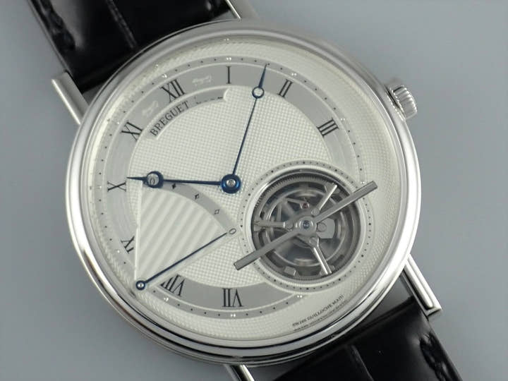 ブレゲ トゥールビヨン Ref.5377PT/12/9WU シルバー文字盤 未使用 breguet