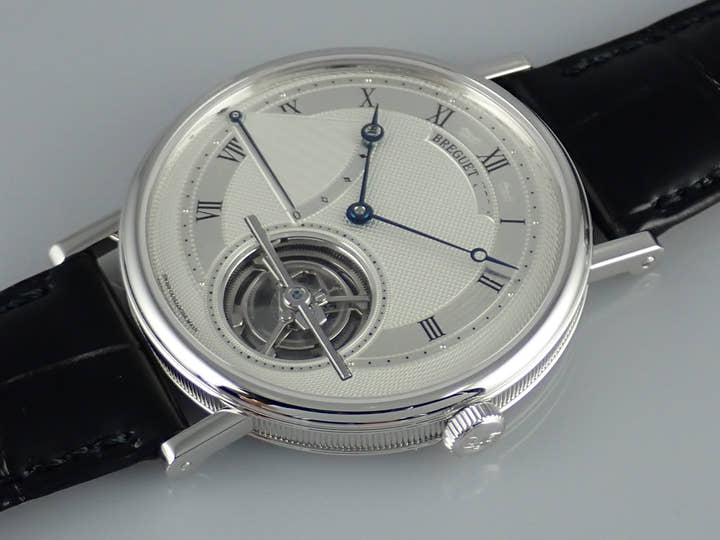 ブレゲ トゥールビヨン Ref.5377PT/12/9WU シルバー文字盤 未使用 breguet