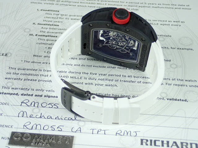 リシャールミル バッバ・ワトソン Ref.RM055 ホワイト文字盤 美品 bubba-watson-2