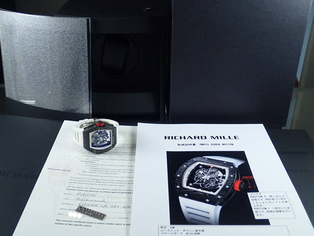 リシャールミル バッバ・ワトソン Ref.RM055 ホワイト文字盤 美品 bubba-watson-2