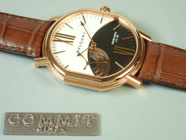 ブルガリ ダニエル・ロート Ref.BRRP44GPS ホワイト／ブラウン文字盤 未使用 bvlgari