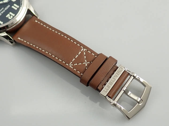 パテックフィリップ カラトラバ パイロット トラベルタイム Ref.5524G-001 ホワイトゴールド ブルー文字盤