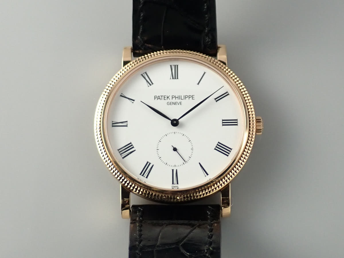 パテックフィリップ カラトラバ Ref.5116R-001 エナメル文字盤 美品 A9WVA018