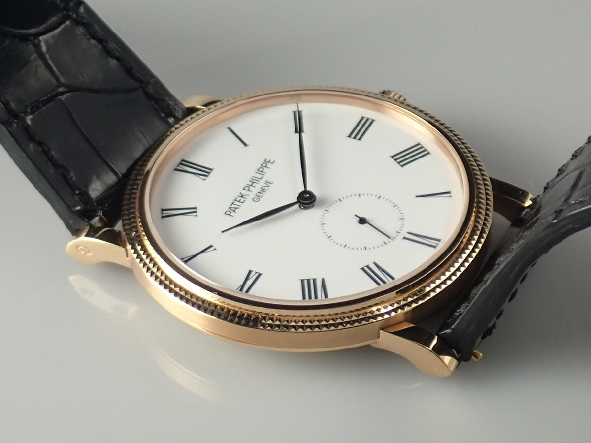 パテックフィリップ カラトラバ Ref.5116R-001 エナメル文字盤 美品 A9WVA018