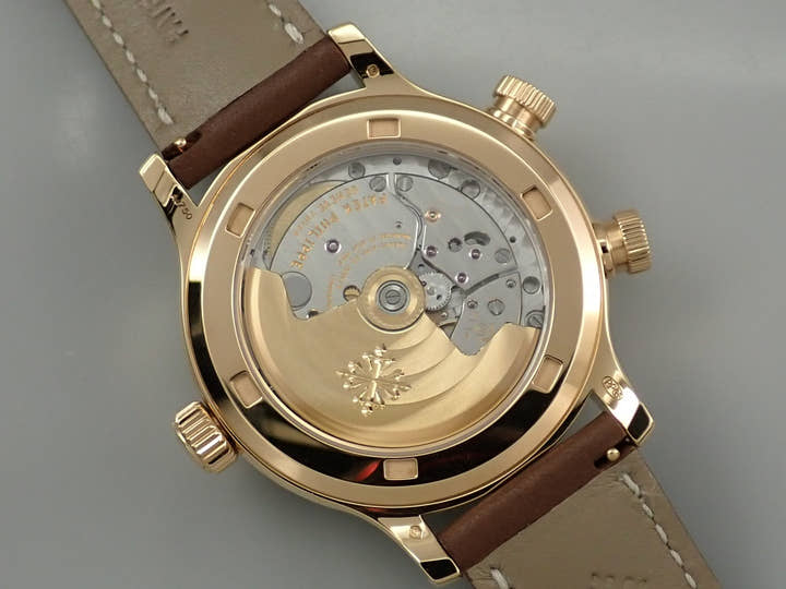 パテックフィリップ カラトラバ パイロット トラベルタイム Ref.7234R-001 ローズゴールド ブラウン文字盤