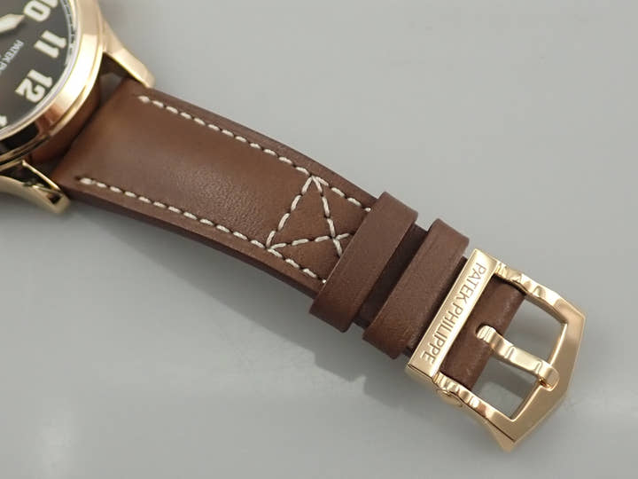 パテックフィリップ カラトラバ パイロット トラベルタイム Ref.7234R-001 ローズゴールド ブラウン文字盤