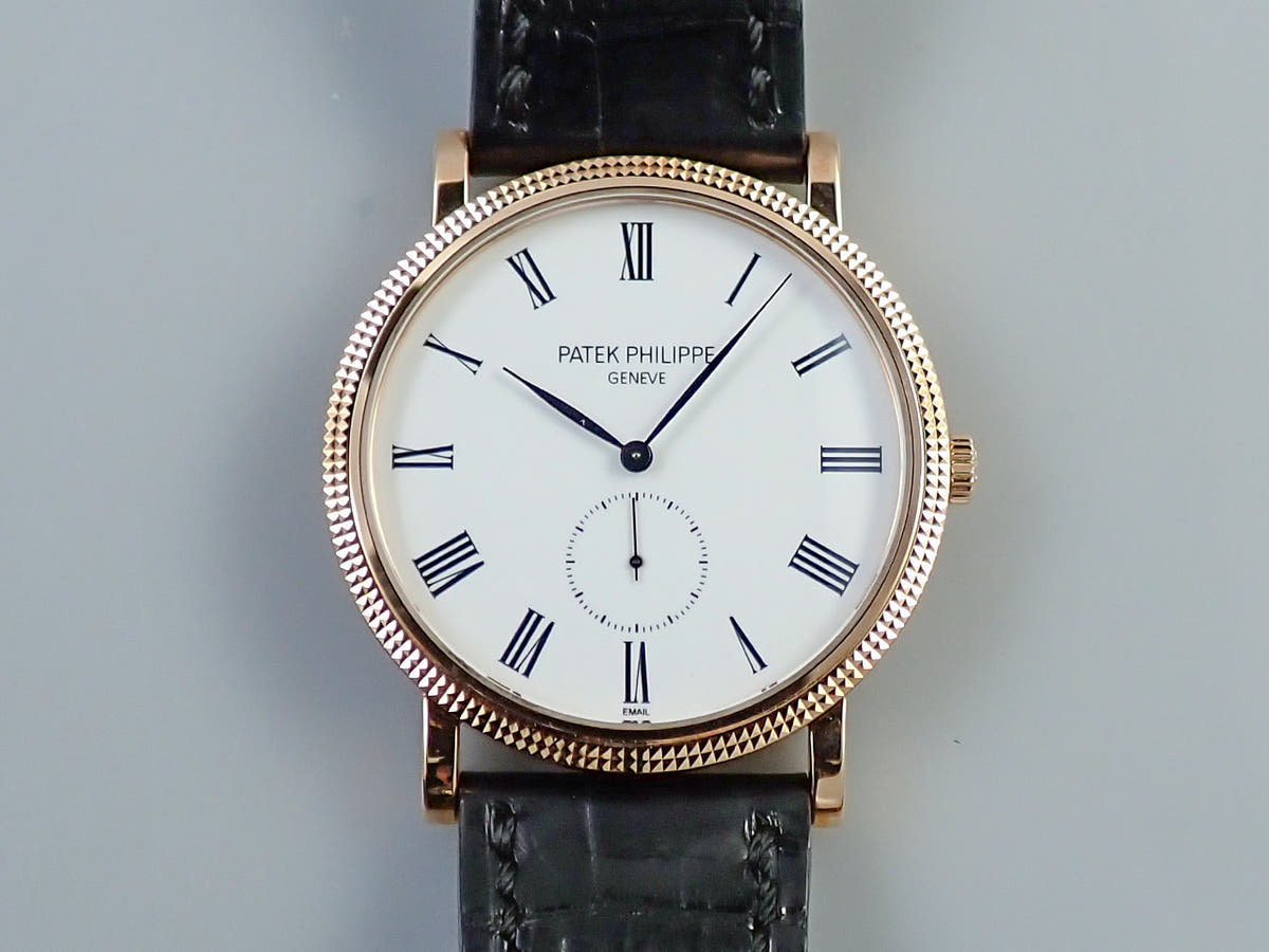 パテックフィリップ カラトラバ Ref.5116R-001 エナメル文字盤 美品 U8741968