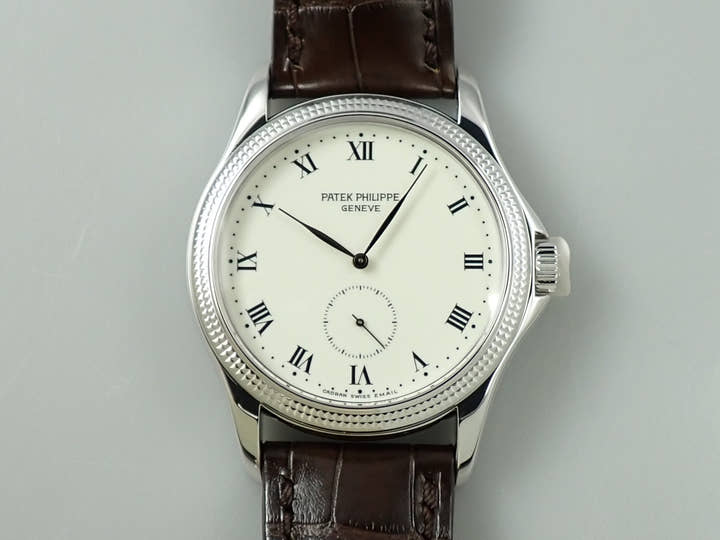 パテックフィリップ カラトラバ Ref.5115G-001 ホワイトゴールド エナメル文字盤