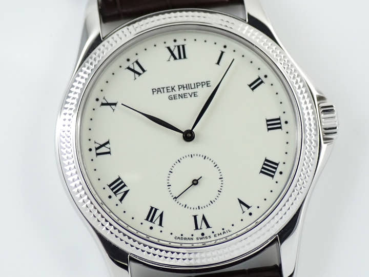 パテックフィリップ カラトラバ Ref.5115G-001 ホワイトゴールド エナメル文字盤