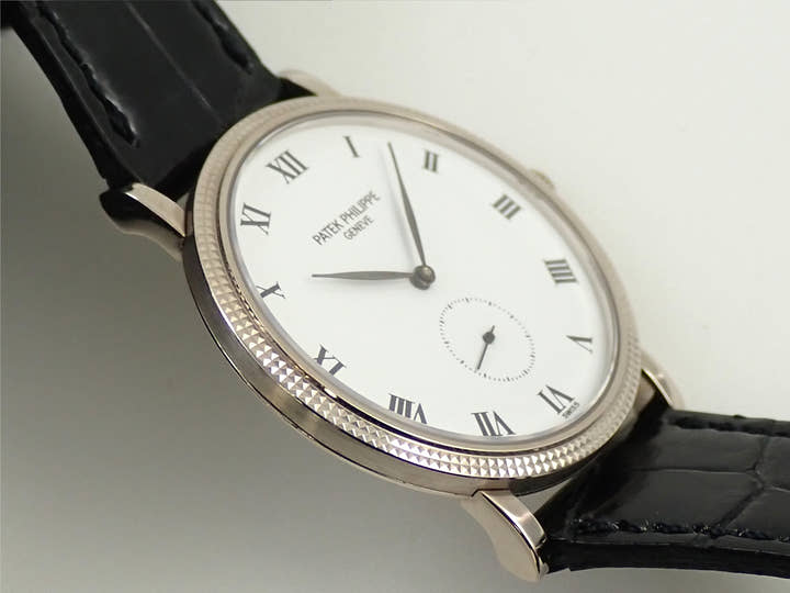 パテックフィリップ カラトラバ Ref.3919G-001 ホワイトゴールド ホワイト文字盤