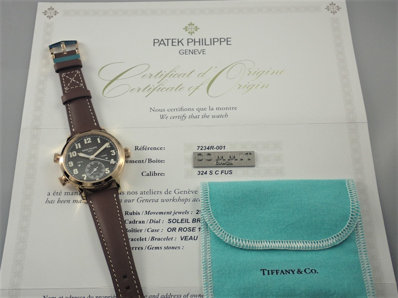 Patek Philippe Calatrava Pilot Travel Time TIFFANY &amp; Co. [Unused] &lt;Warranty, box, etc.&gt;