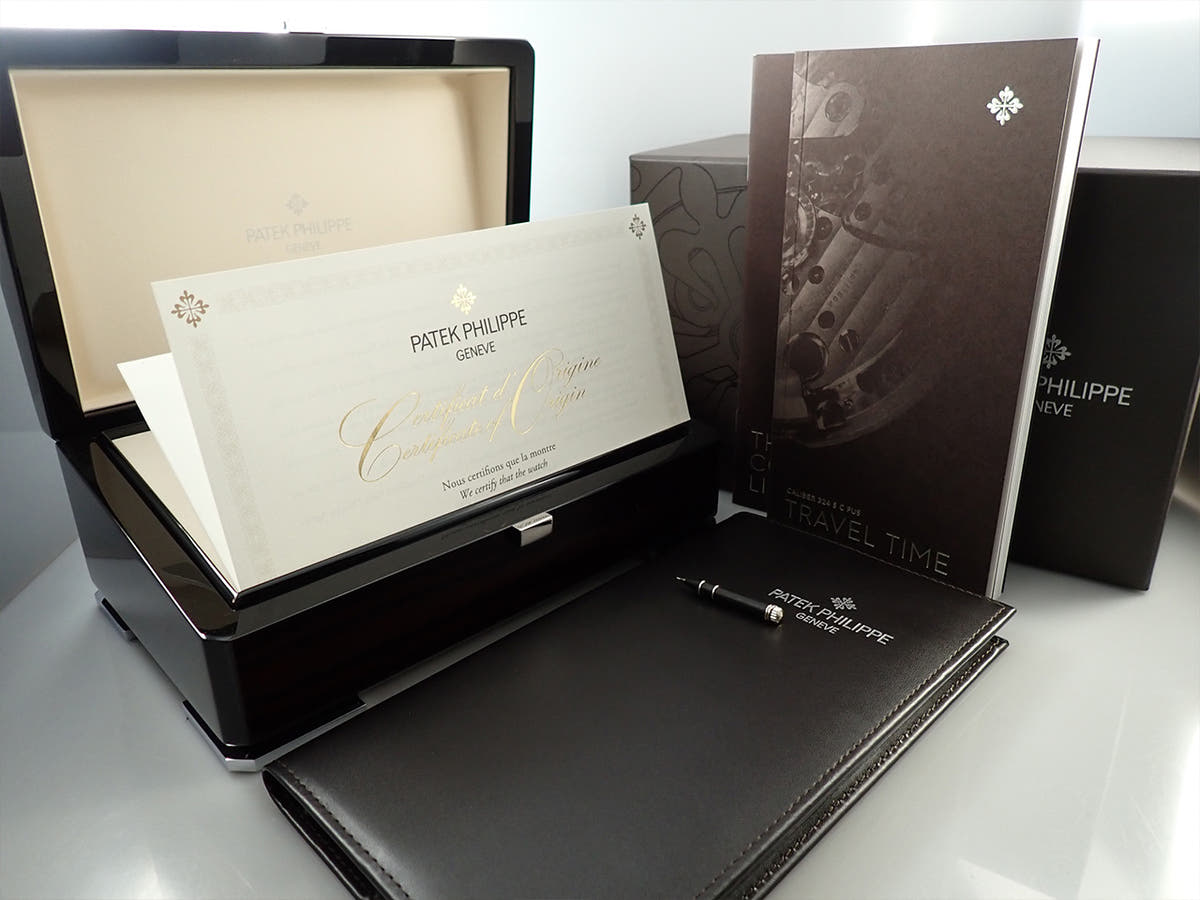 パテックフィリップ カラトラバ パイロット トラベルタイム Ref.5524G-001 ブルー文字盤 中古 5VS97132